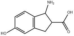 1H-Indene-2-carboxylicacid,1-amino-2,3-dihydro-5-hydroxy-(9CI) 结构式