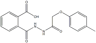 2-(2-(2-(对甲苯氧基)乙酰基)肼-1-羰基)苯甲酸 结构式