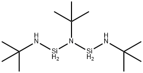 N,N′,2-三(叔丁基)-1,3-二硅氮烷二胺 结构式