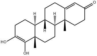 17,17a-Dihydroxy-D-homoandrosta-4,17-dien-3-one 结构式