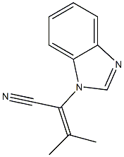 1H-Benzimidazole-1-acetonitrile,alpha-(1-methylethylidene)-(9CI) 结构式