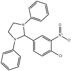 2-(4-chloro-3-nitrophenyl)-1,3-diphenylimidazolidine 结构式