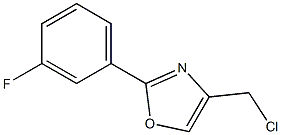 4-(CHLOROMETHYL)-2-(3-FLUOROPHENYL)-1,3-OXAZOLE 结构式