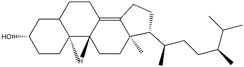 Ergost-8(14)-en-3β-ol 结构式
