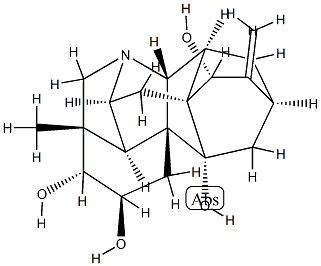 Hetisan-2α,3β,9β,15β-tetrol 结构式