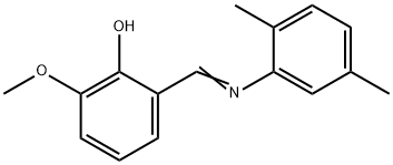 2-{[(2,5-dimethylphenyl)imino]methyl}-6-methoxyphenol 结构式