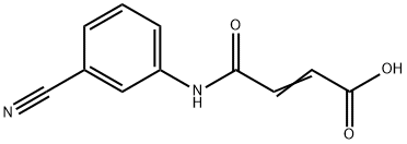 (E)-4-(3-cyanoanilino)-4-oxo-2-butenoic acid 结构式