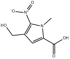 1H-Pyrrole-2-carboxylicacid,4-(hydroxymethyl)-1-methyl-5-nitro-(9CI) 结构式