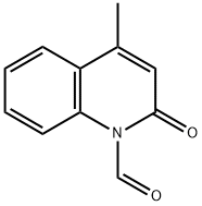 1(2H)-Quinolinecarboxaldehyde,4-methyl-2-oxo-(8CI) 结构式