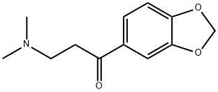 ω-(Dimethylamino)-3',4'-(methylenedioxy)propiophenone 结构式