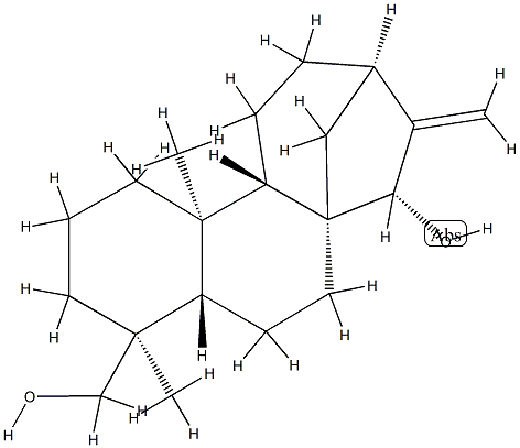 15α,19-Dihydroxykaura-16-ene 结构式