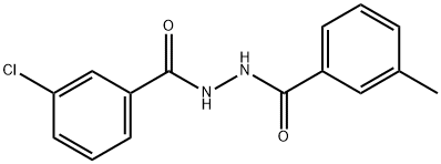 3-chloro-N'-(3-methylbenzoyl)benzohydrazide 结构式