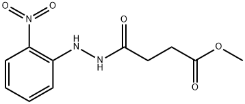 methyl 4-[2-(2-nitrophenyl)hydrazino]-4-oxobutanoate 结构式