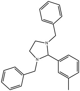 1,3-dibenzyl-2-(3-methylphenyl)imidazolidine 结构式