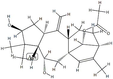 (14R)-Grayanotoxa-10(20),15-diene-3β,5,6β,14-tetrol 14-acetate 结构式
