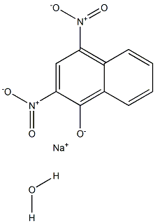 马休黄钠盐一水合物 结构式