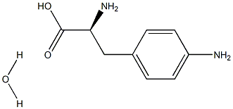 4-氨基-L-苯丙氨酸 水合物 结构式