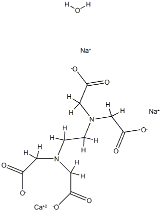 EDTA钙二钠 带结晶水 结构式