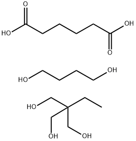 己二酸与1,4-丁二醇和2-乙基-2-(羟甲基)-1,3-丙二醇的聚合物 结构式