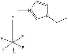 1-乙基-3-甲基咪唑六氟锑酸盐 结构式