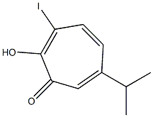 7-iodohinokitiol 结构式