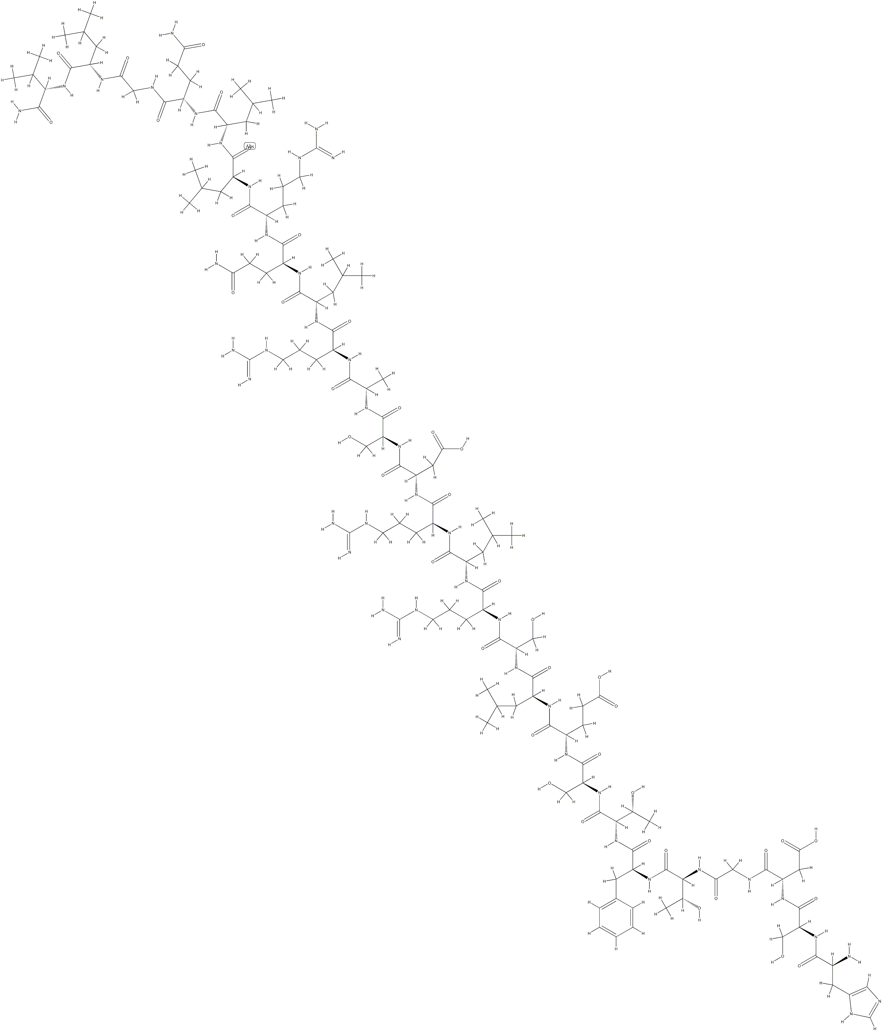 secretin, beta-Asp(3)- 结构式