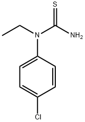 Urea,  1-(p-chlorophenyl)-1-ethyl-2-thio-  (6CI,8CI) 结构式