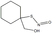 Thionitrous acid (HNOS), S-[1-(hydroxymethyl)cyclohexyl] ester (9CI) 结构式
