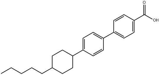 4'-(4-戊基环己基)联苯-4-甲酸 结构式