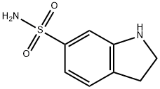 吲哚啉-6-磺酰胺 结构式