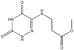 ba-Alanine, N-(2,3,4,5-tetrahydro-3,5-dioxo-1,2,4-triazin-6-yl)-, methyl ester (9CI) 结构式