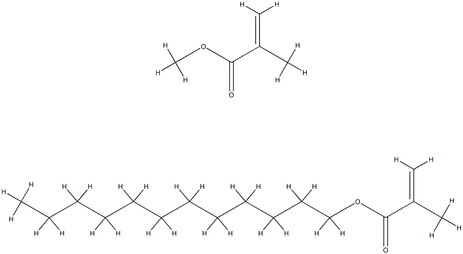 2-甲基丙烯酸十二烷基酯与2-甲基丙烯酸甲酯的共聚物 结构式
