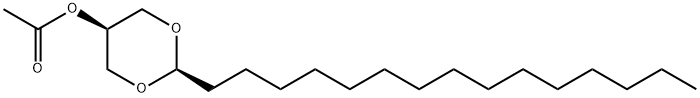 Acetic acid (2α,5α)-2-pentadecyl-1,3-dioxan-5-yl ester 结构式