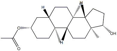 3-乙酰基-5Α-雄烷二醇 结构式