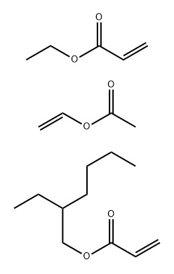 2-Propenoic acid, ethyl ester, polymer with ethenyl acetate and 2-ethylhexyl 2-propenoate 结构式