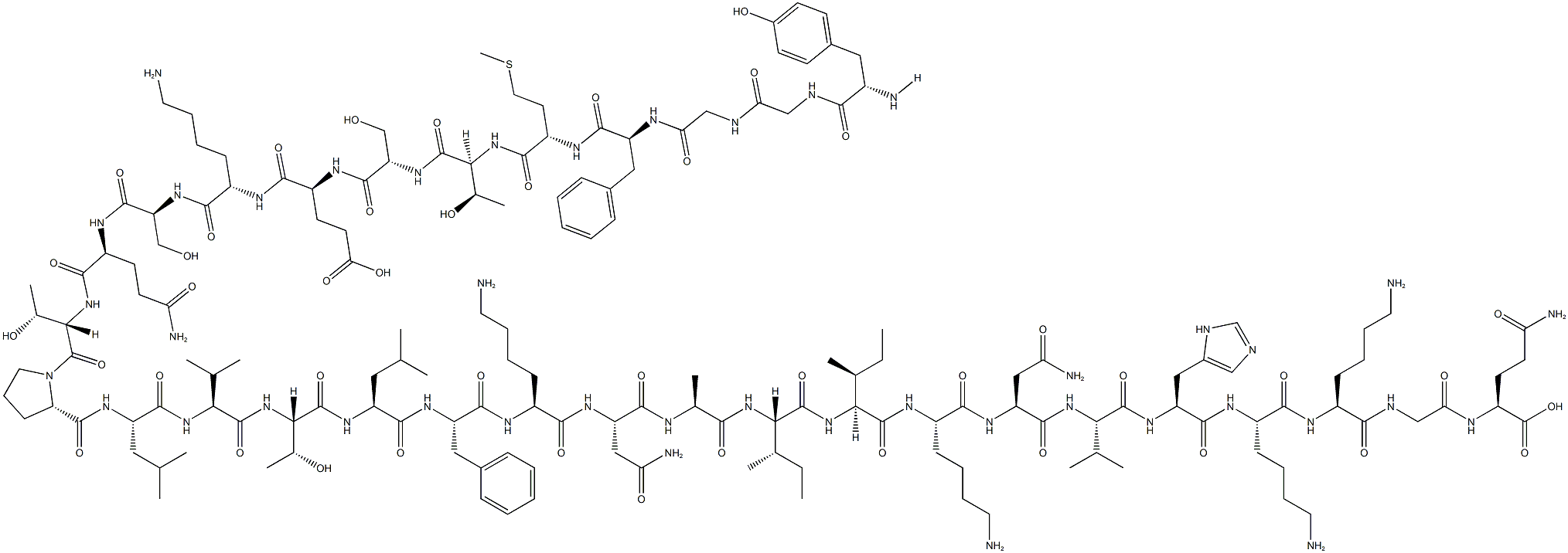 Β-内啡肽,鼠 结构式