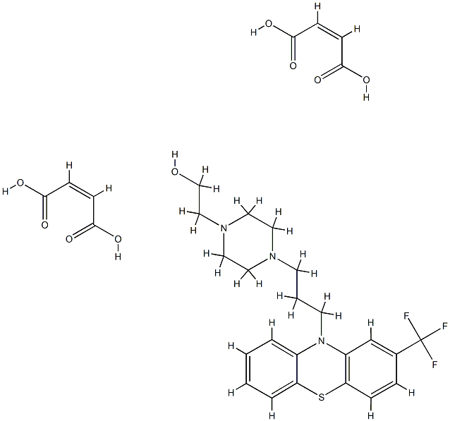 二马来酸化氟奋乃静 结构式