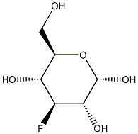 3-Deoxy-3-fluoro-α-D-glucopyranose 结构式