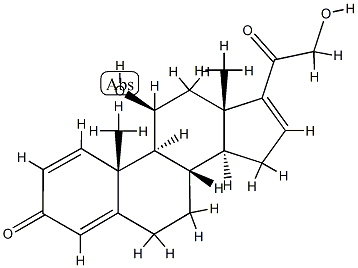 脱氧强的松龙-16-烯 结构式