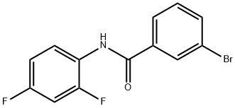 3-bromo-N-(2,4-difluorophenyl)benzamide 结构式
