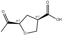 3-Furancarboxylic acid, 5-acetyltetrahydro-, (3R,5R)-rel- (9CI) 结构式