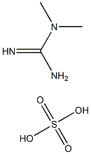 Guanidine, N,N-dimethyl-, sulfate (1:1) 结构式