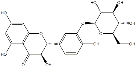 花旗松素 3'-葡糖苷 结构式