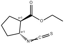 Cyclopentanecarboxylic acid, 2-isothiocyanato-, ethyl ester, (1R,2R)-rel- (9CI) 结构式