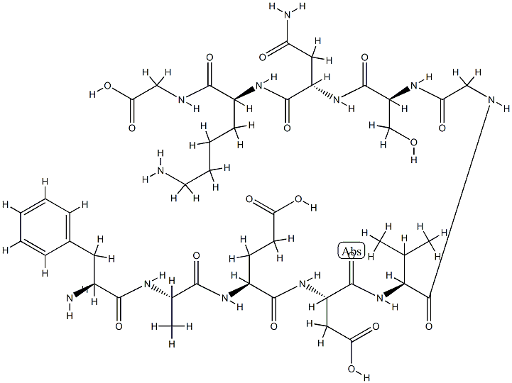 AMYLOID Β-PROTEIN (20-29) 结构式