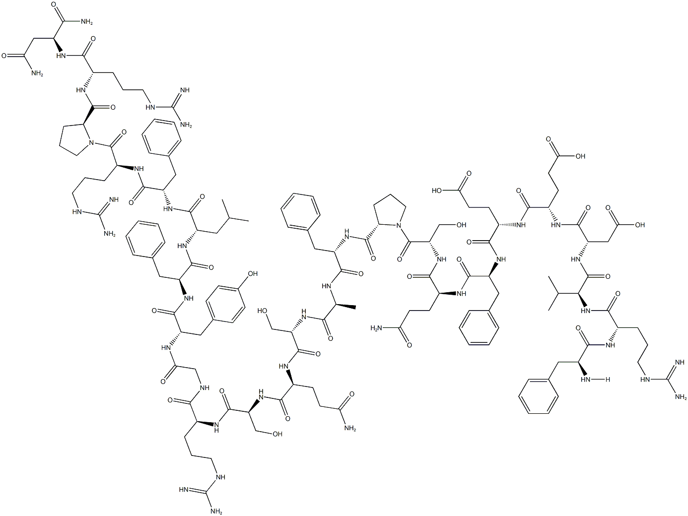 GLY-ASN-HIS-TRP-ALA-VAL-GLY-HIS-LEU-MET-NH2: GNHWAVGHLM-NH2 结构式