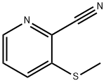 3-(甲硫基)吡啶-2-甲腈 结构式