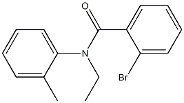 2-bromo-N-ethyl-N-(2-methylphenyl)benzamide 结构式