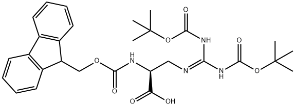 FMOC-ALG(BOC)2-OH 结构式