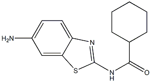 N-(6-amino-1,3-benzothiazol-2-yl)cyclohexanecarboxamide 结构式